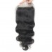 Luwigs Transparent Lace 5x5 Lace Closure Human Hair Body Wave with Baby Hair Bleached Knots Hairpieces